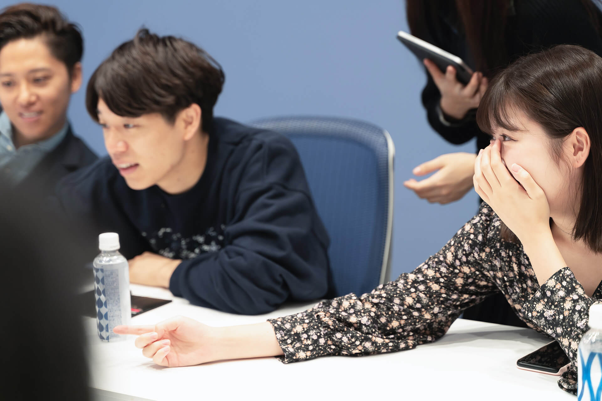 ワークショップ時に出てきた言葉たちを見て、大盛り上がり。「これ覚えてる！」「こんなのアリ？(笑)」